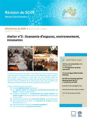 Atelier élus 03 – Économie d’espaces, environnement, ressources – 12 décembre 2014